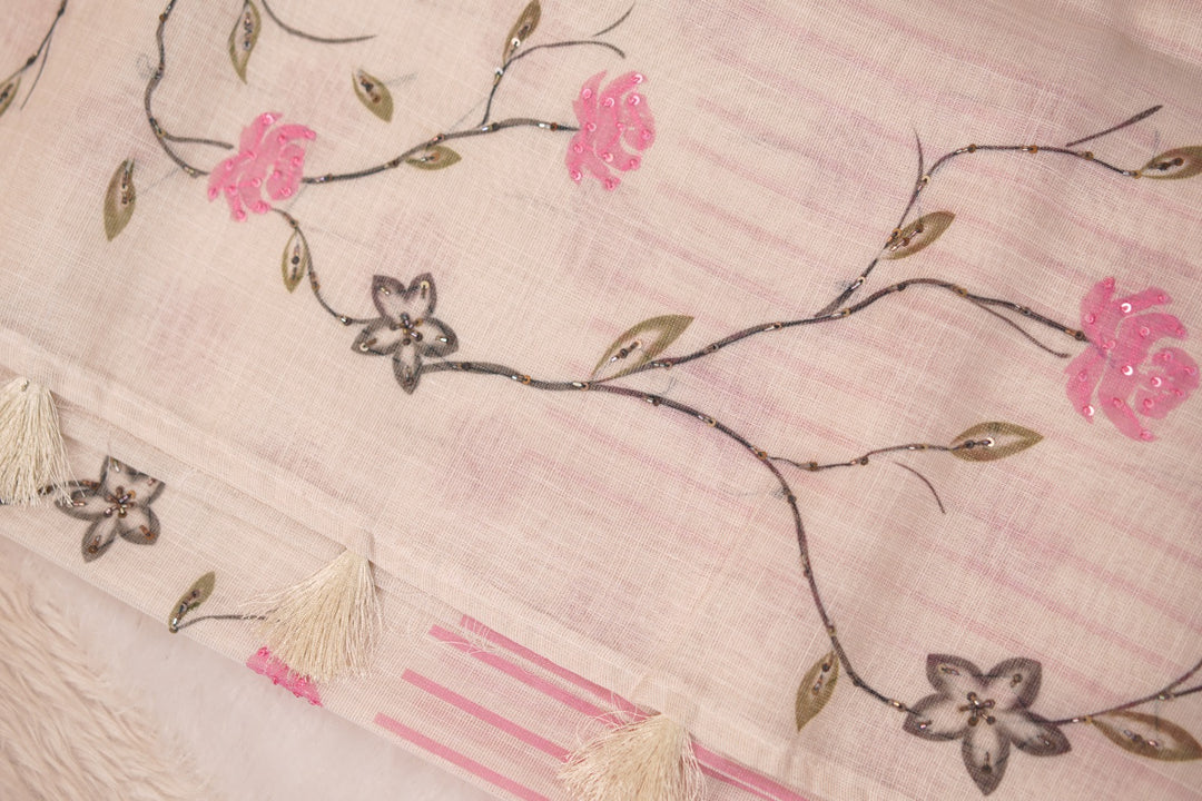 Linen Saree TSA5586