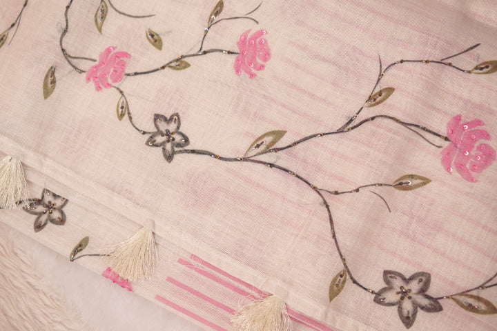 Linen Saree TSA5586