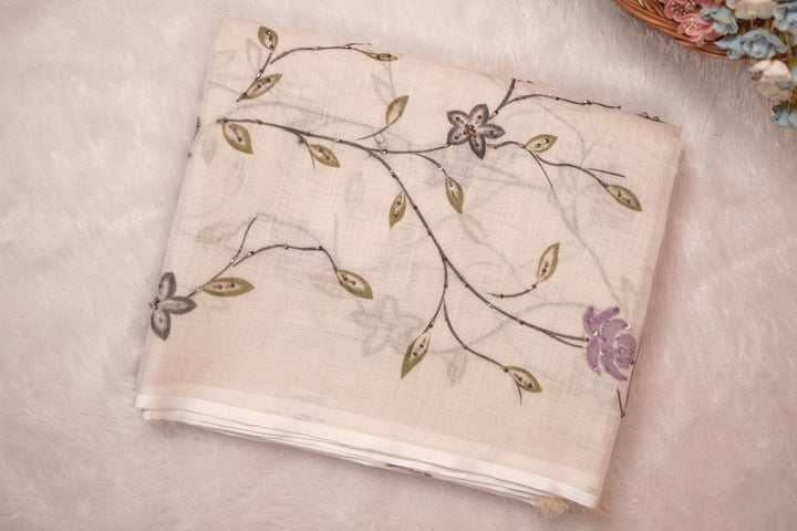 Linen Saree TSA5586