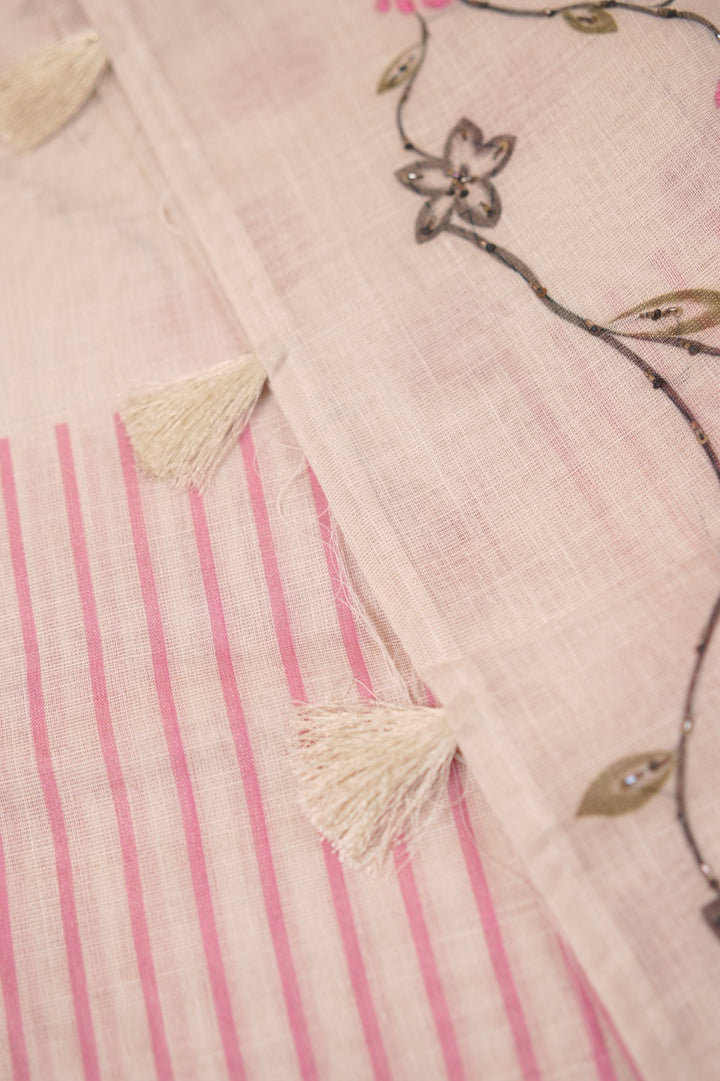 Linen Saree TSA5586