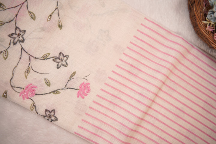 Linen Saree TSA5586