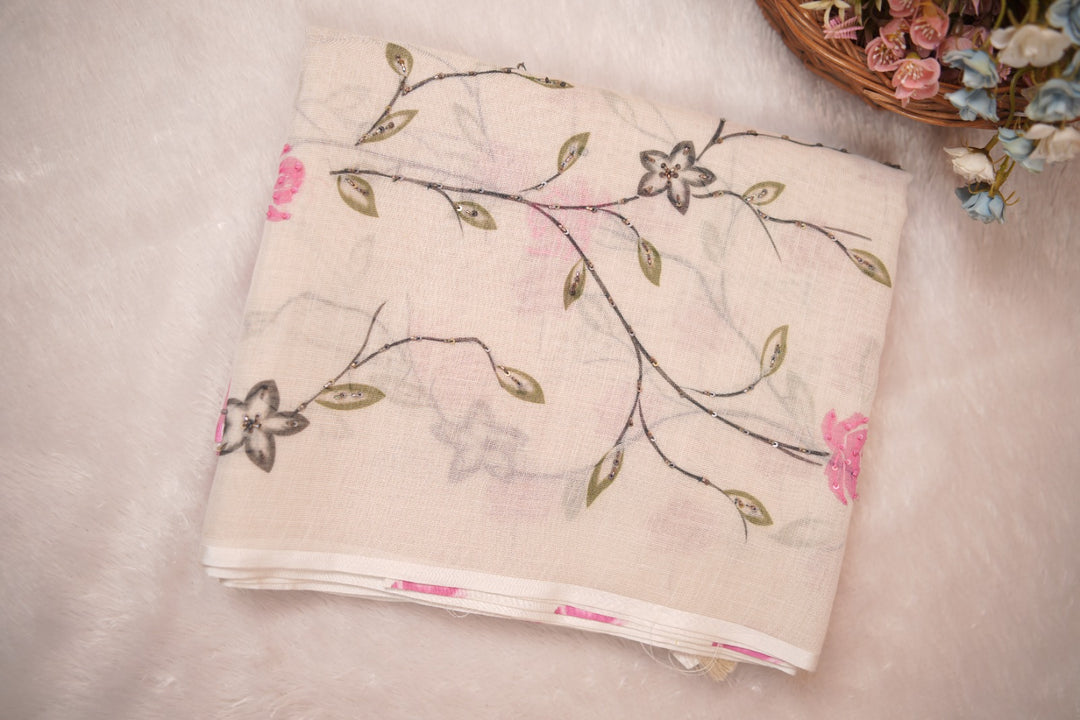 Linen Saree TSA5586