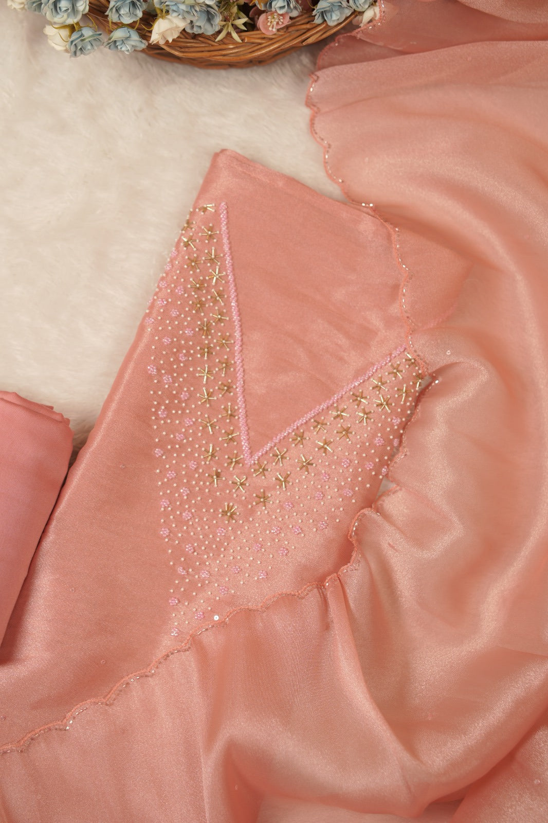 Tissue Organza Salwar TSS5592