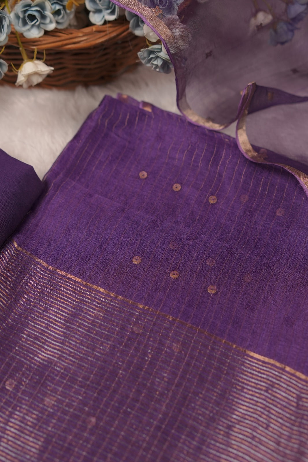 Tussar Organza Salwar TSS01115