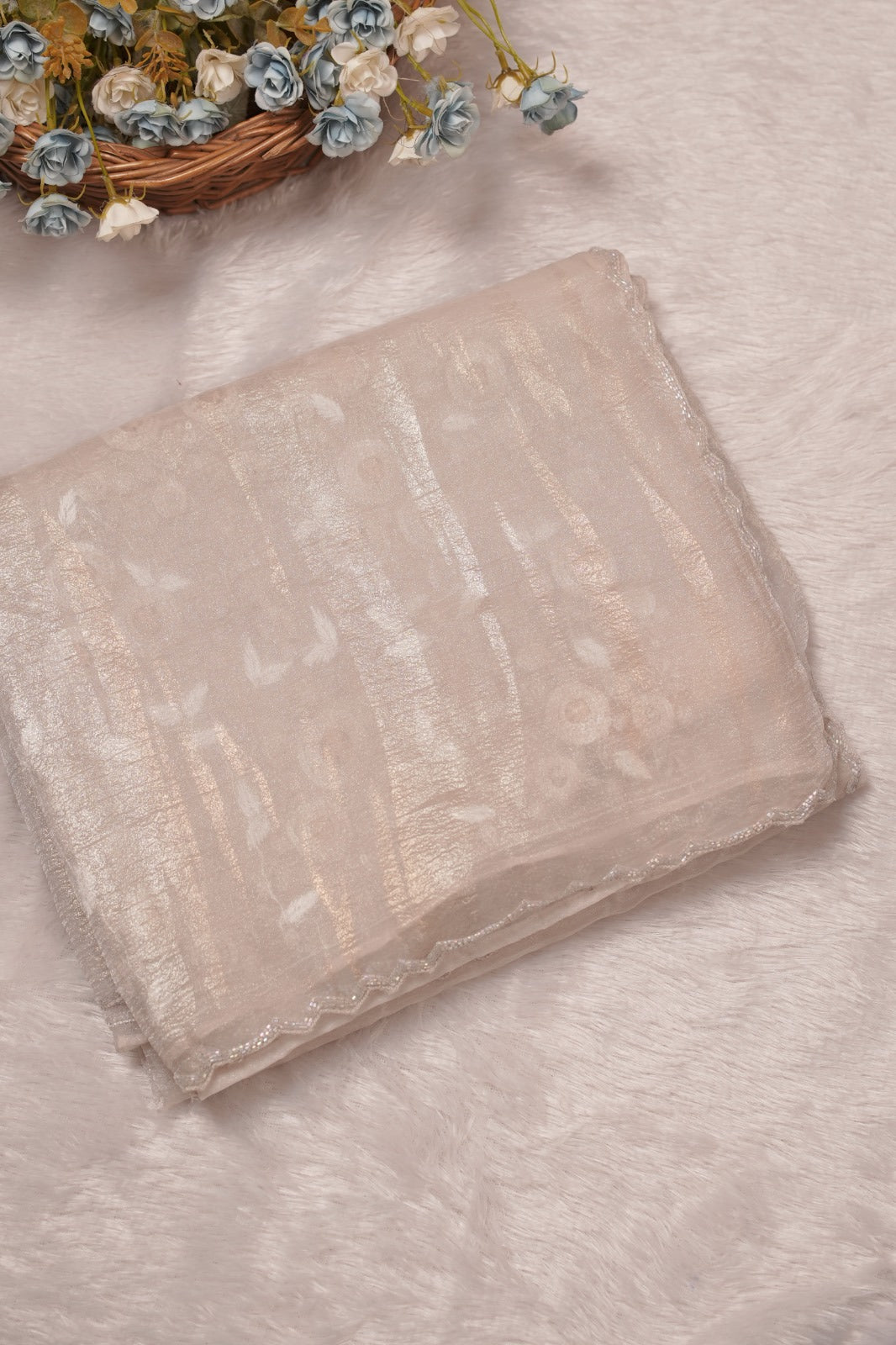 Crushed Tissue Saree TSA5624