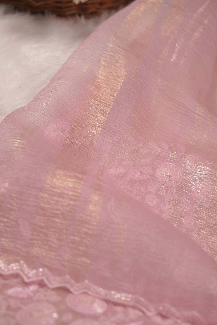 Crushed Tissue Saree TSA5624