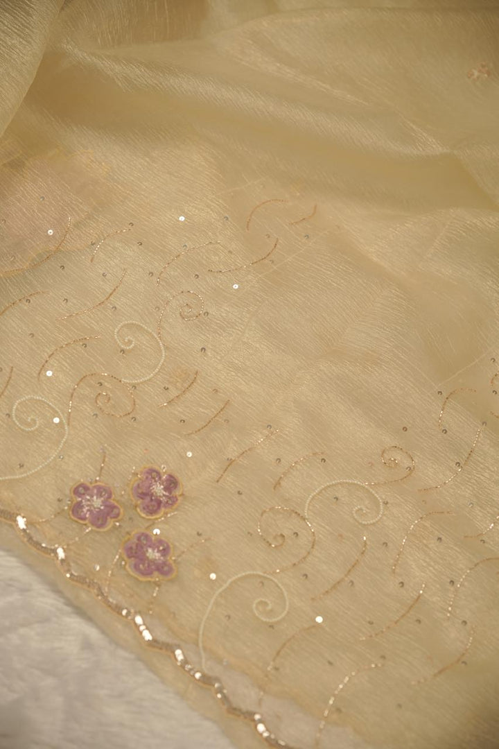 Crushed Tissue Saree TSA5636