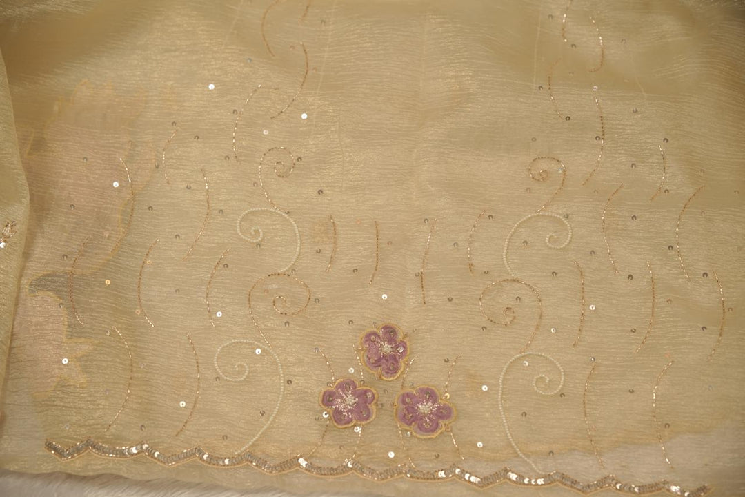 Crushed Tissue Saree TSA5636