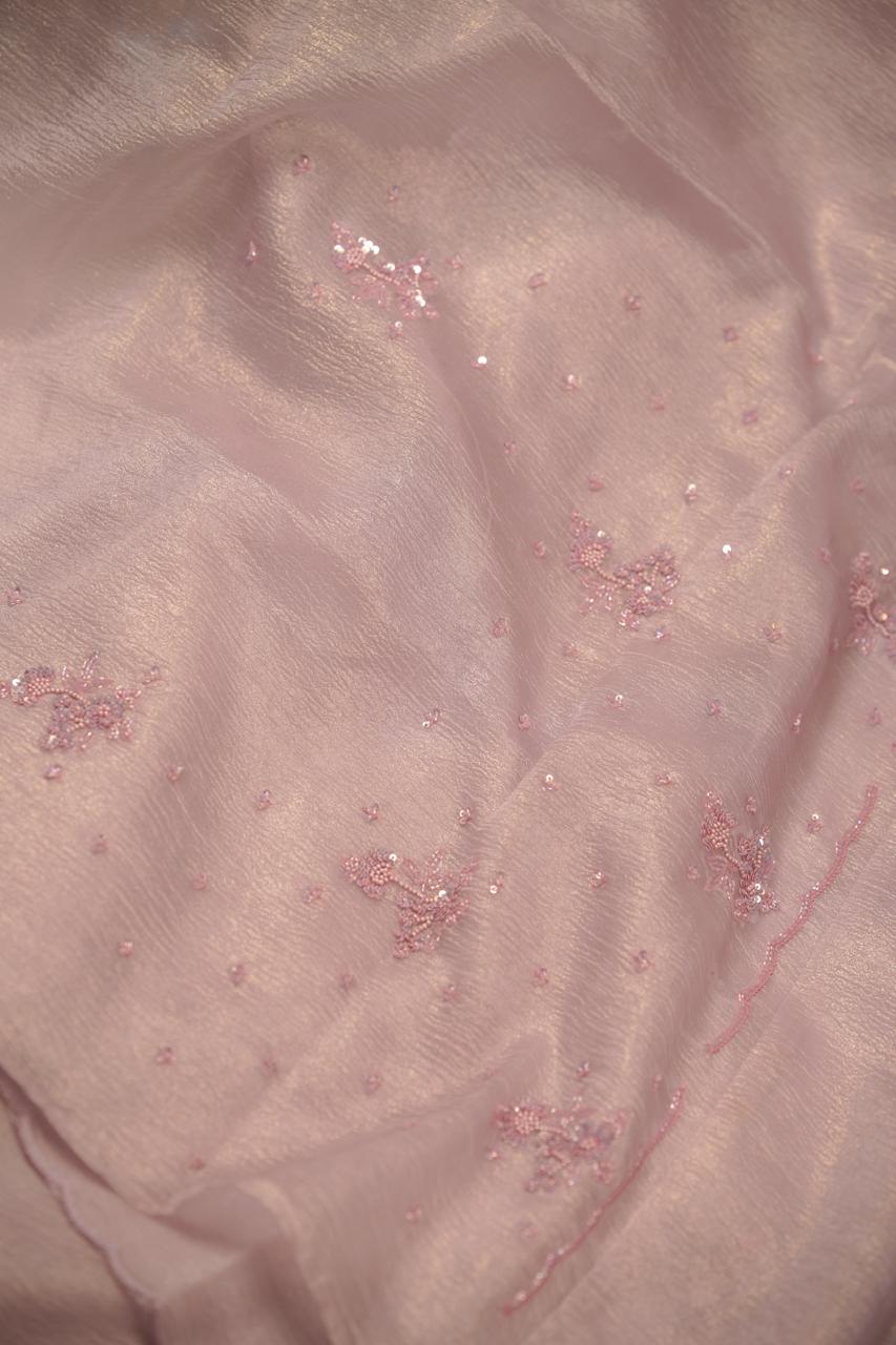 Crushed Organza Saree TSA5643