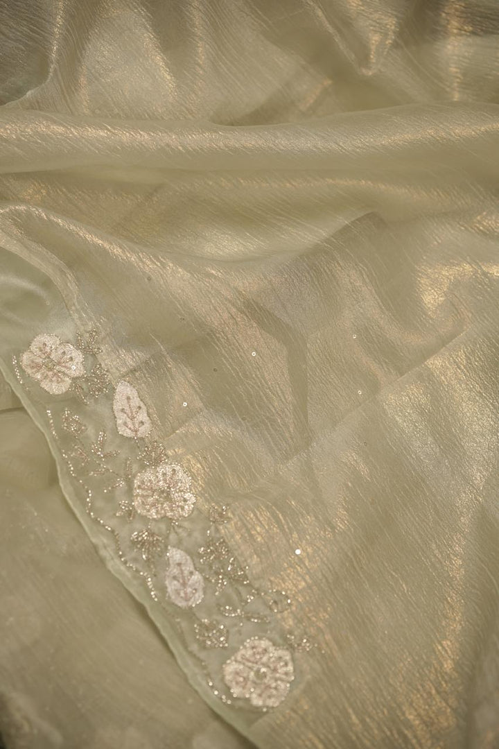 Crushed Organza Saree TSA5645