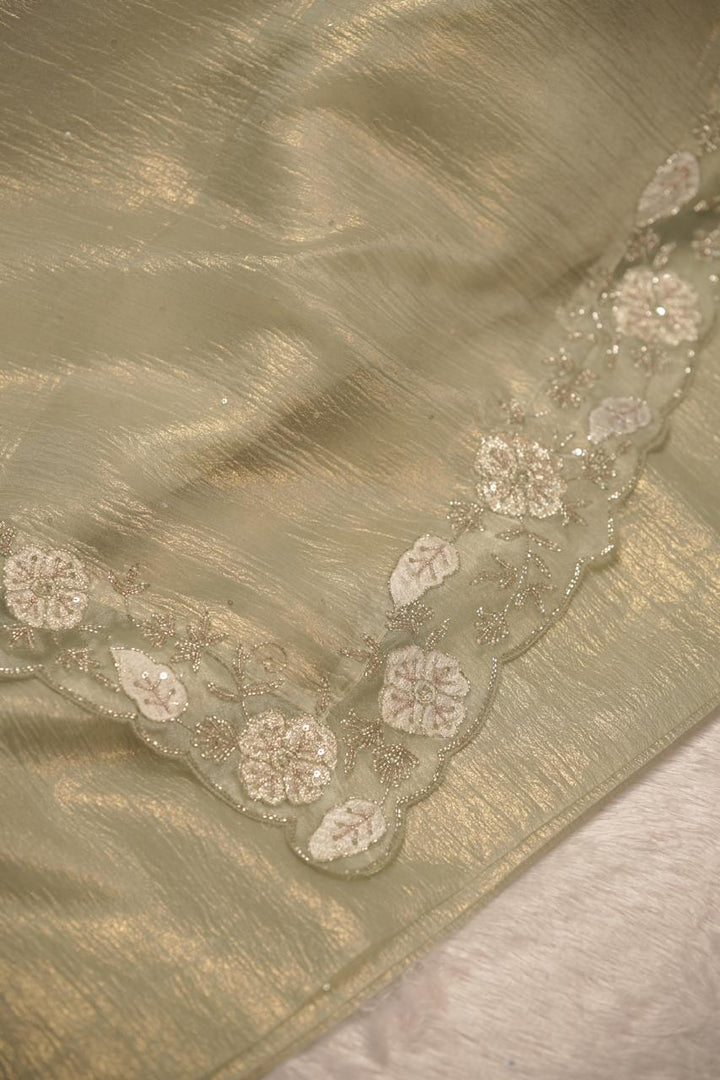 Crushed Organza Saree TSA5645