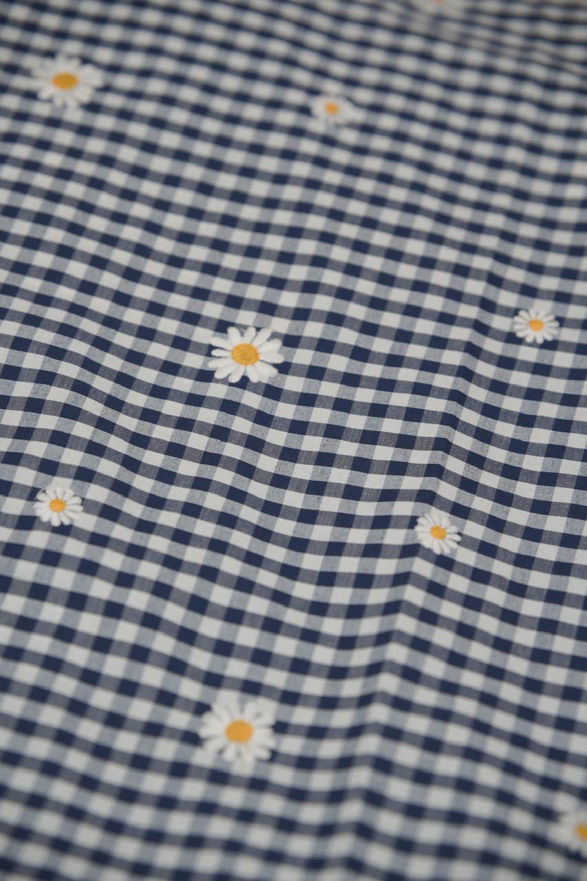 Cotton Check Material TRF5658