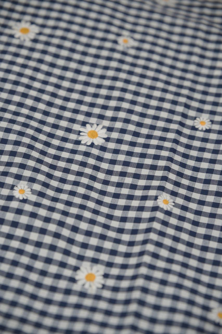 Cotton Check Material TRF5658