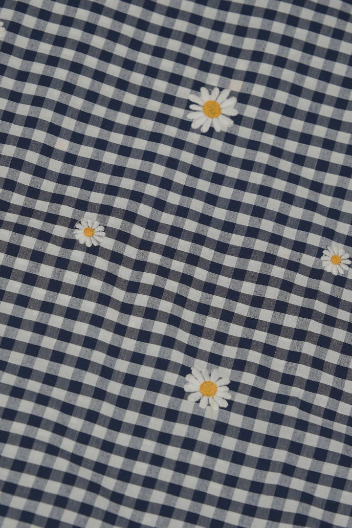Cotton Check Material TRF5658