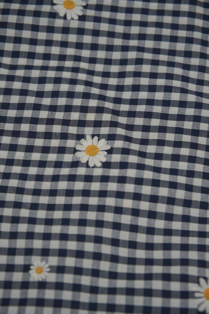 Cotton Check Material TRF5658