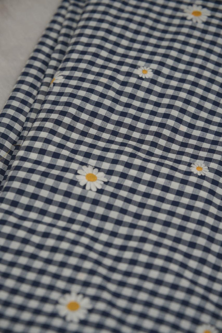 Cotton Check Material TRF5658