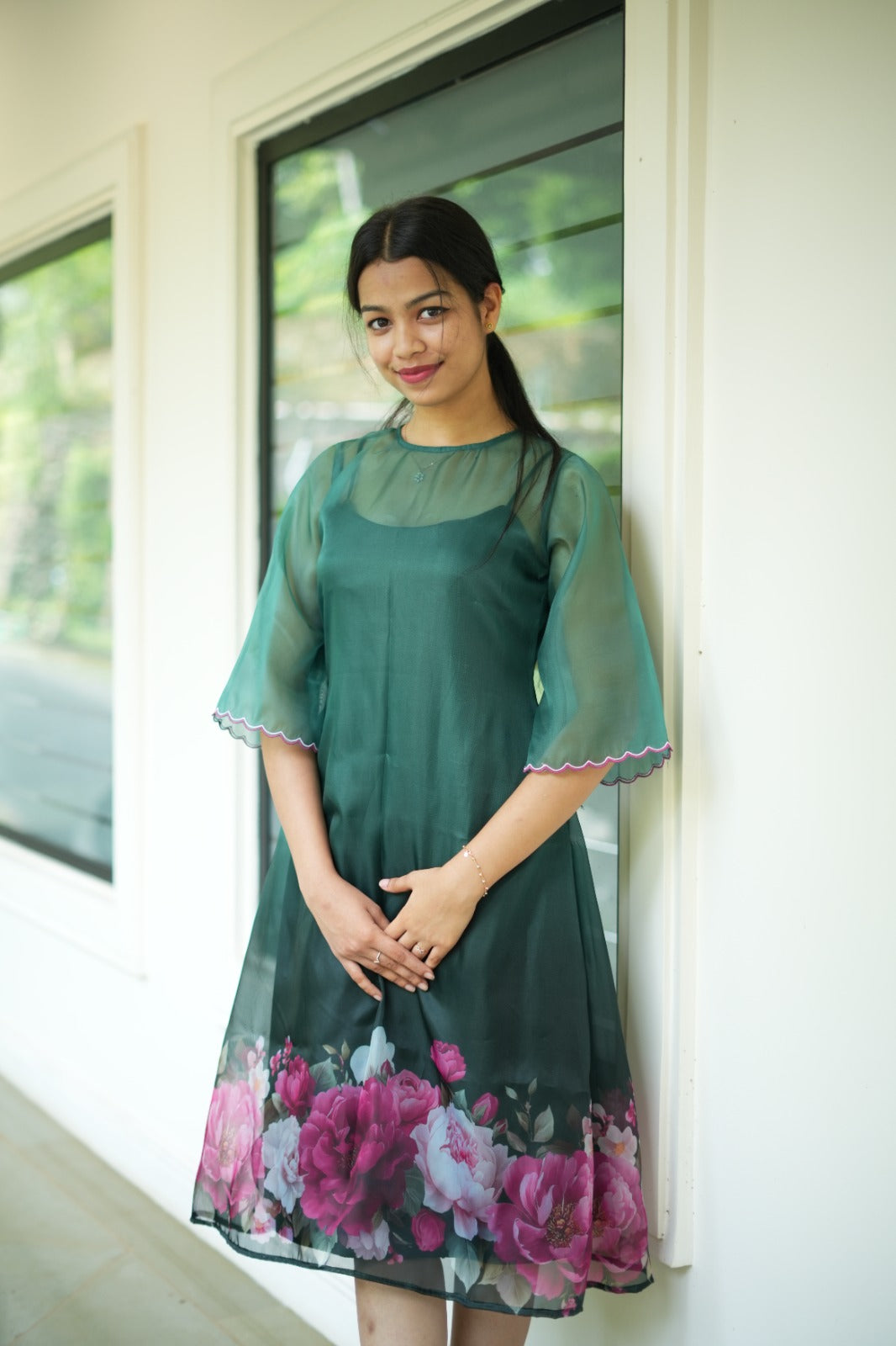 Loose fit Floral dress TKTA1023