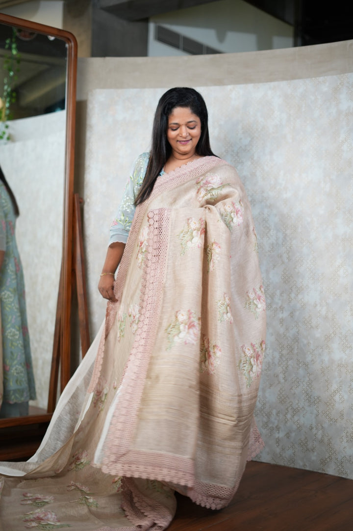 Linen Saree TSA5792