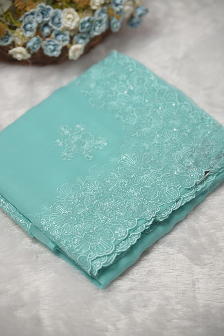 Crushed Chinnon Saree TSA5680