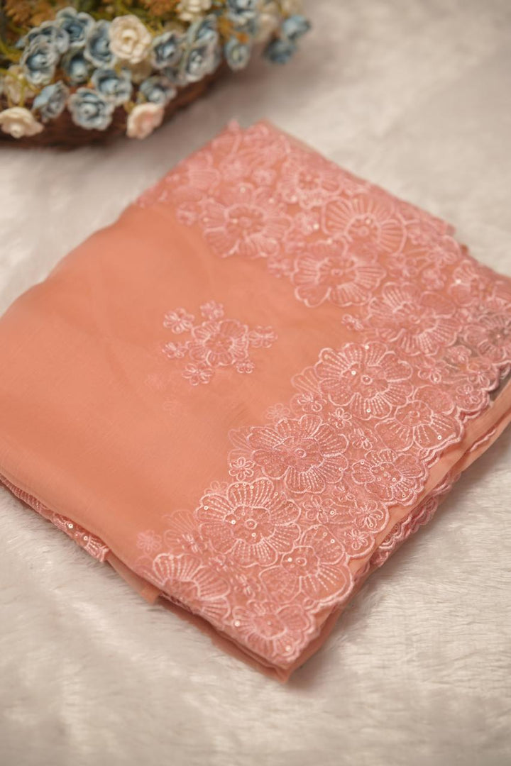 Crushed Chinnon Saree TSA5680
