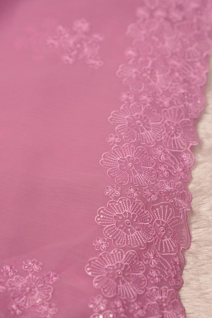 Crushed Chinnon Saree TSA5680
