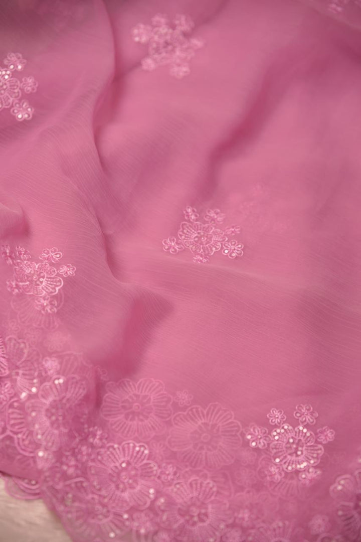 Crushed Chinnon Saree TSA5680