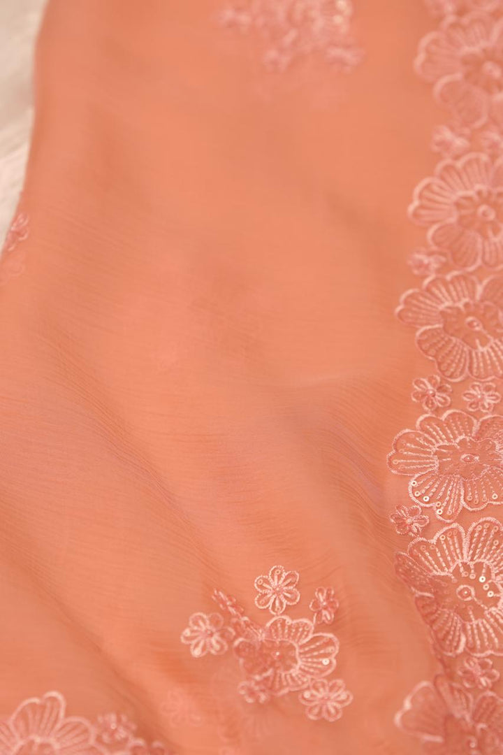 Crushed Chinnon Saree TSA5680