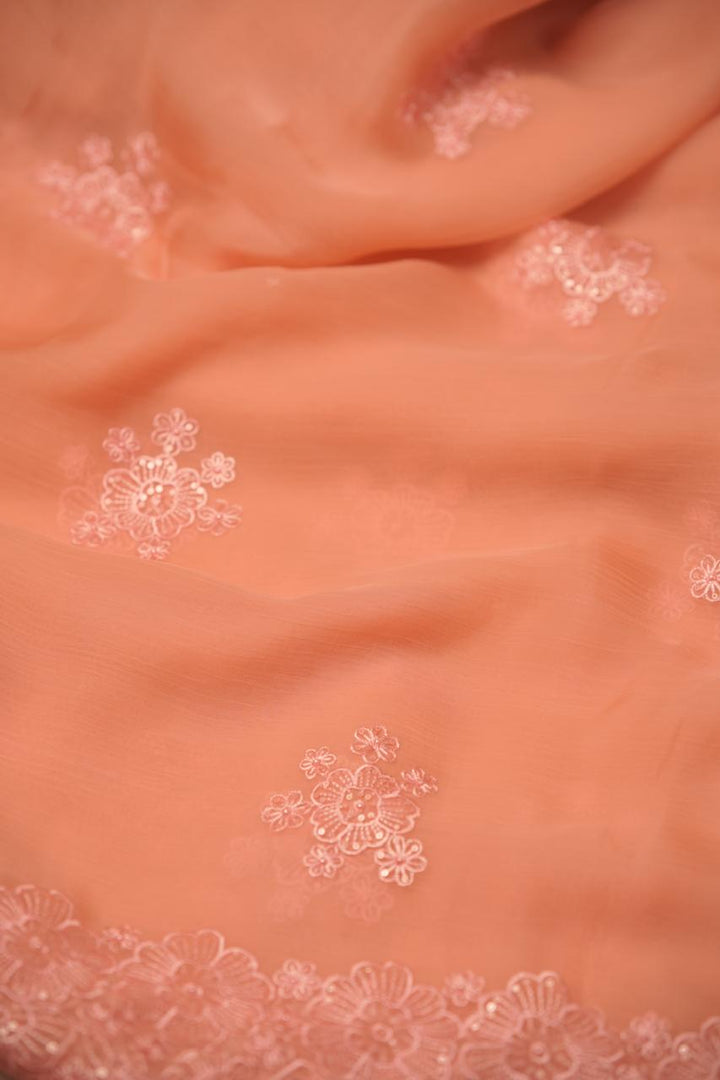 Crushed Chinnon Saree TSA5680