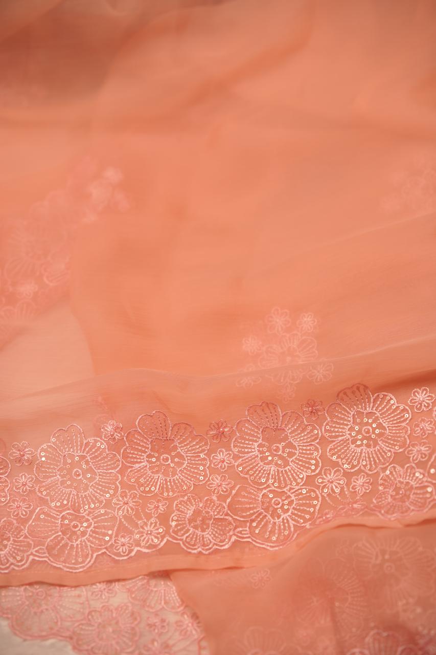 Crushed Chinnon Saree TSA5680