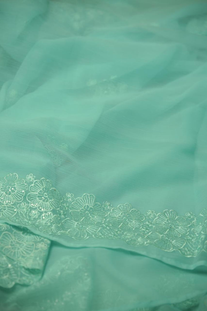 Crushed Chinnon Saree TSA5680