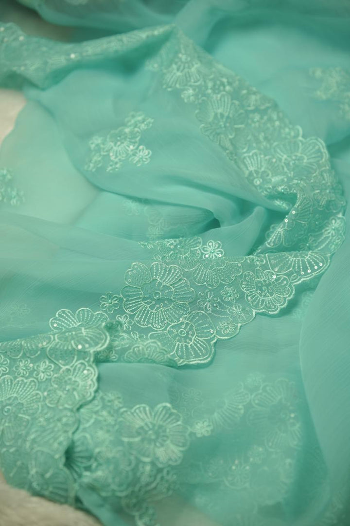 Crushed Chinnon Saree TSA5680