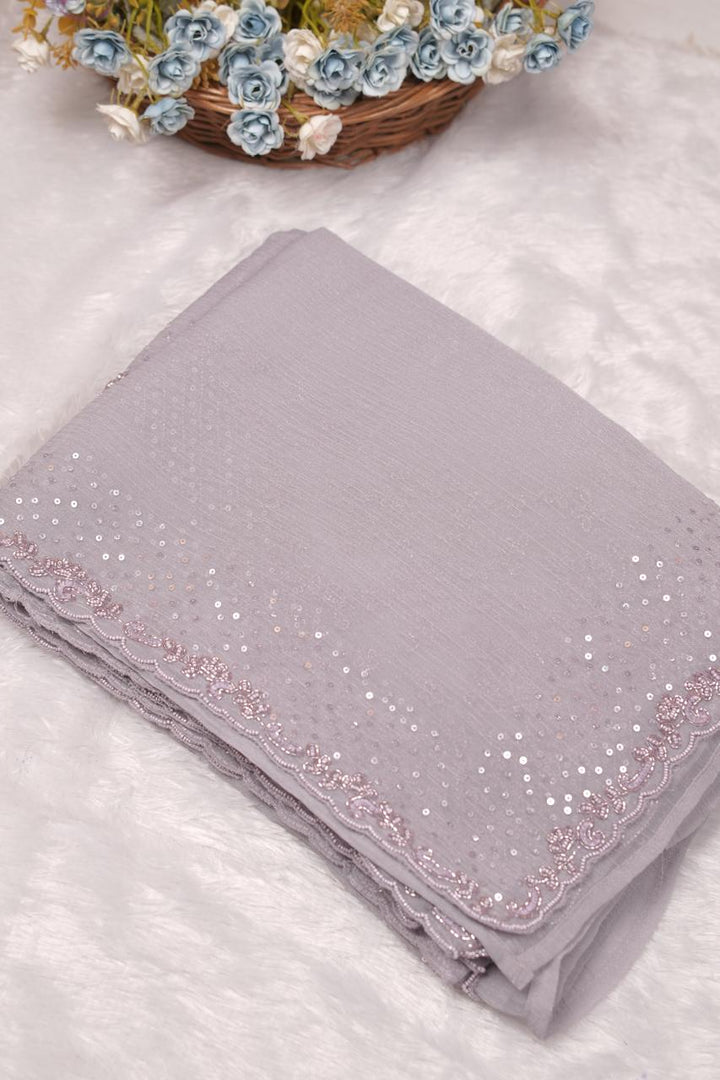 Crushed Georgette Saree TSA5683