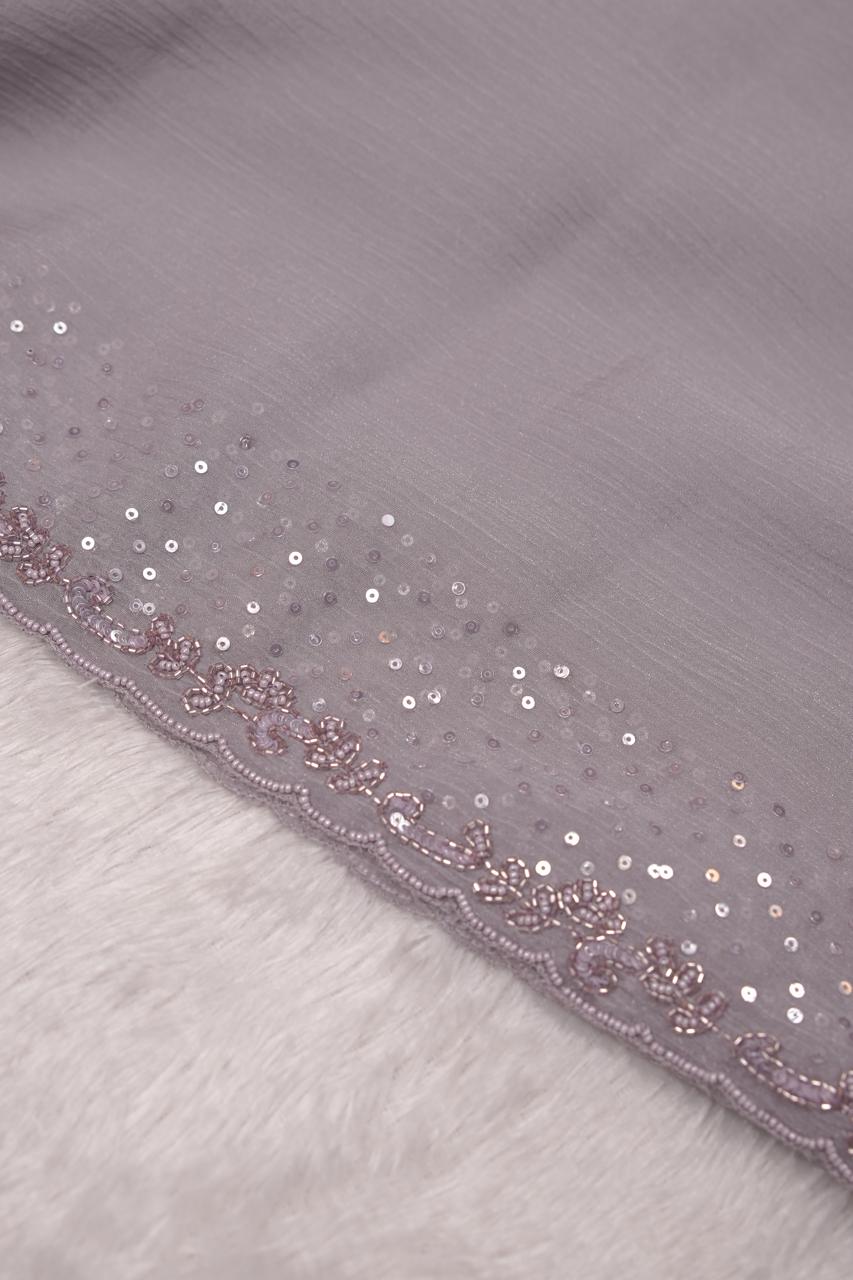 Crushed Georgette Saree TSA5683