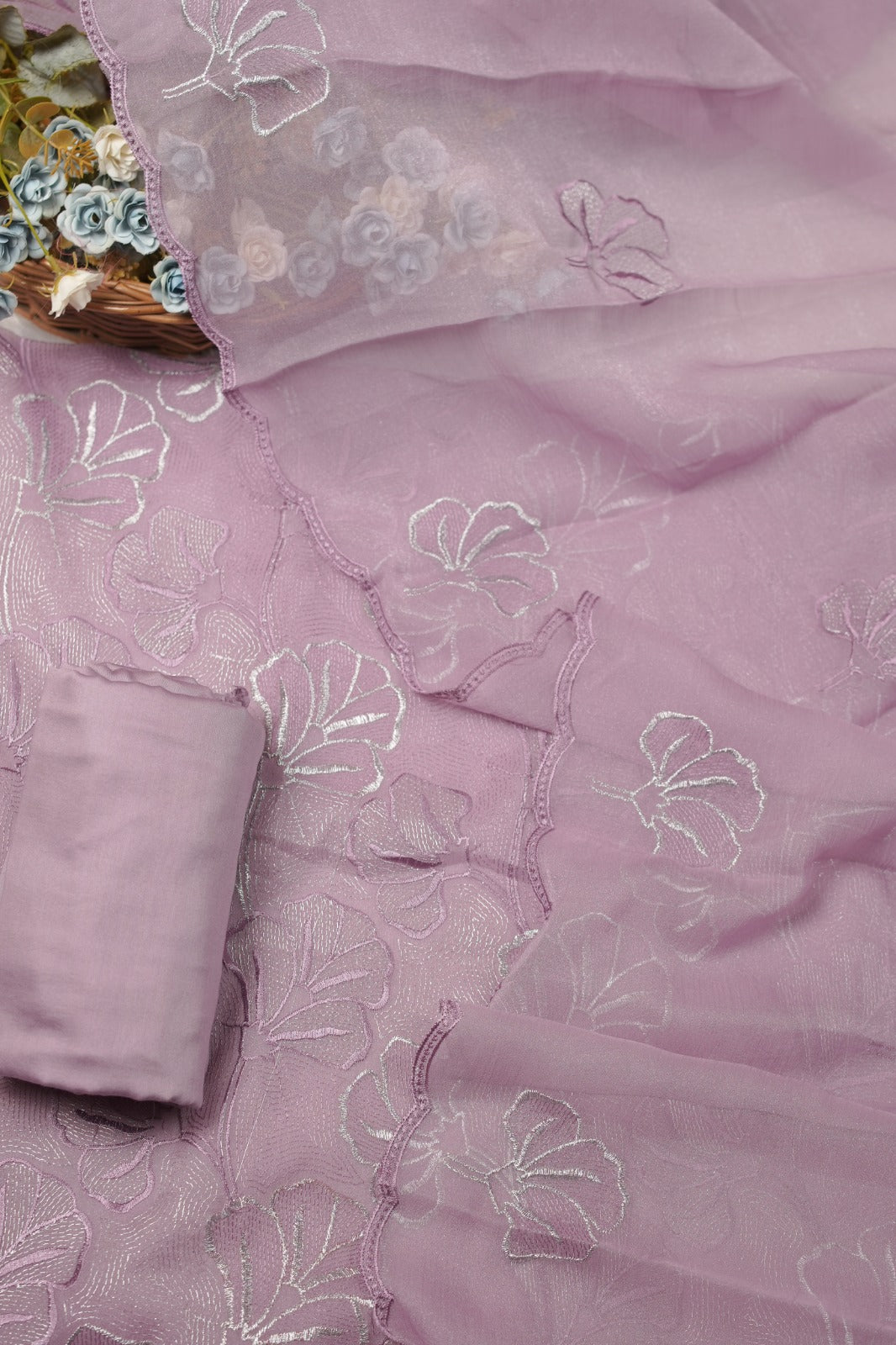 Crushed organza salwar TSS5697