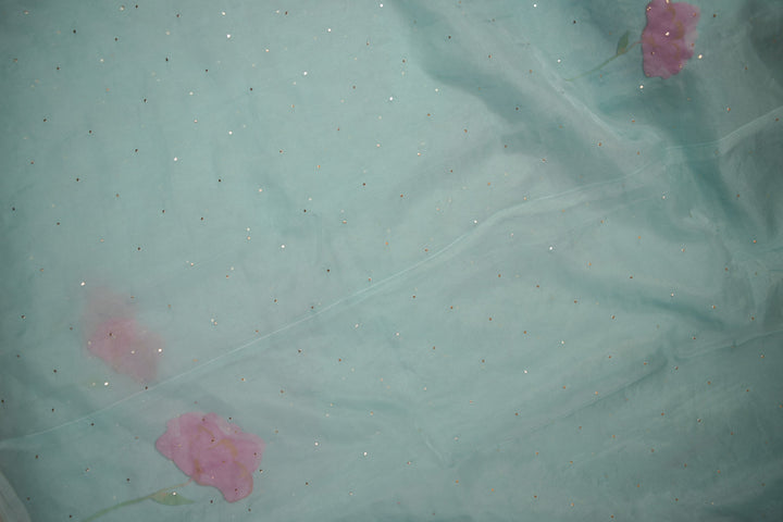 Nylon Organza Saree TSA01185