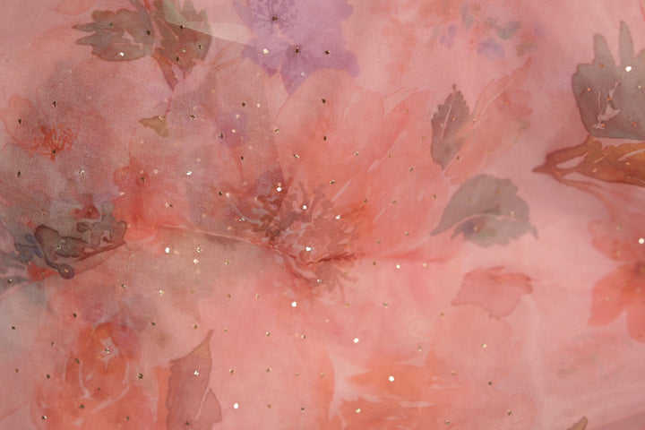 Nylon Organza Saree TSA01191