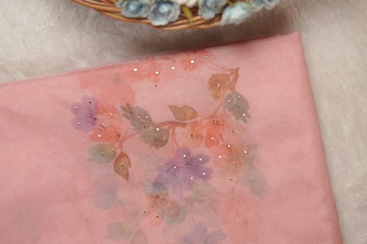 Nylon Organza Saree TSA01191