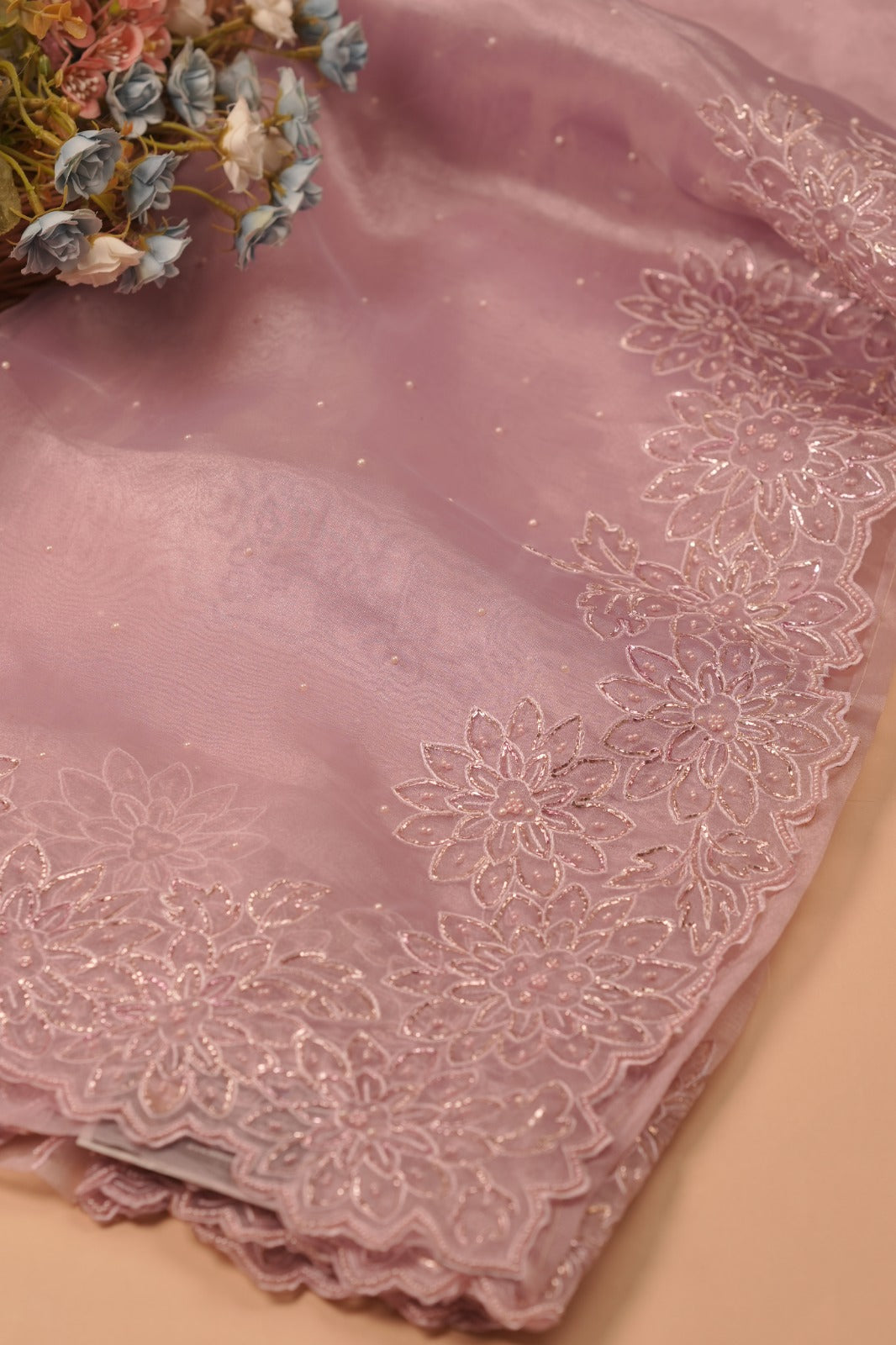 Glass Organza Saree TSA5716