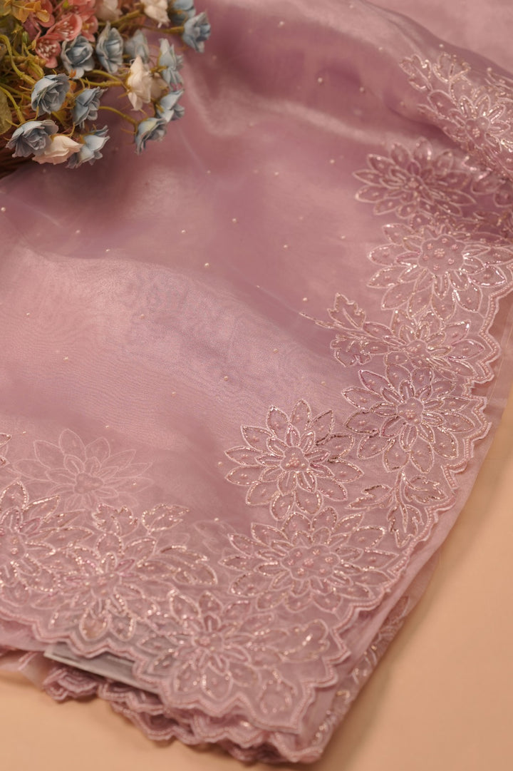 Glass Organza Saree TSA5716