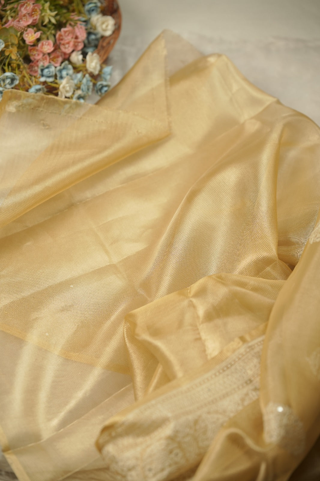 Tissue Net Saree TSA01208