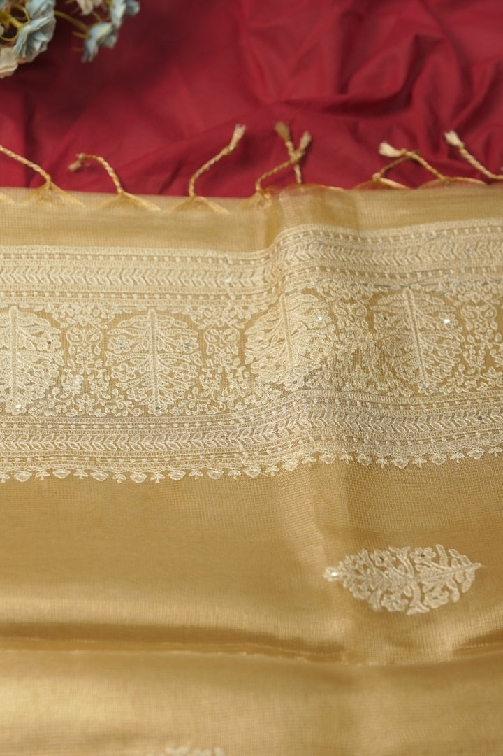 Tissue Net Saree TSA01208