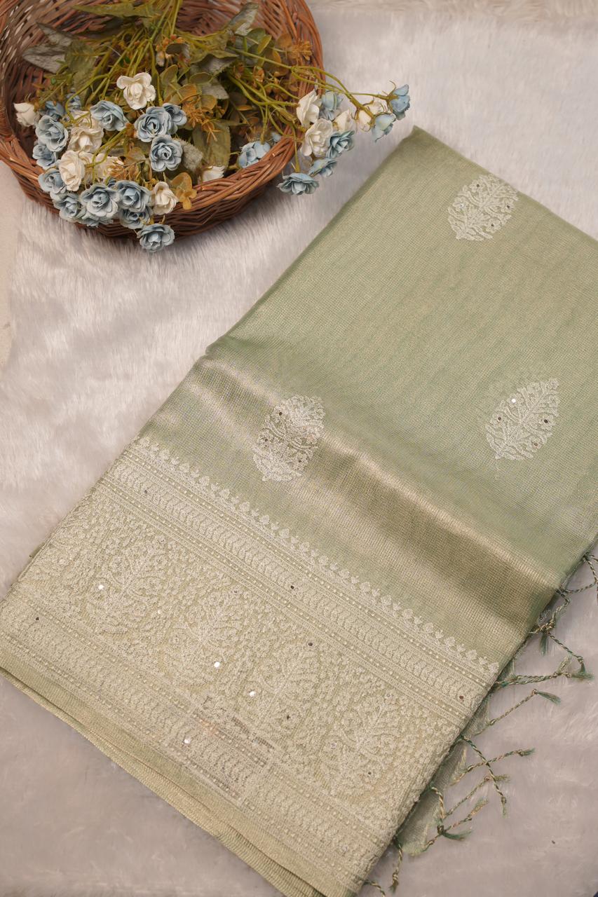 Tissue Net Saree TSA5721