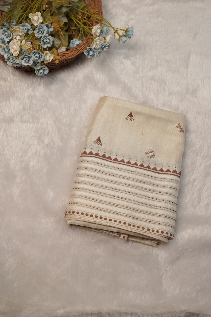 Semi Tussar Saree TSA5722