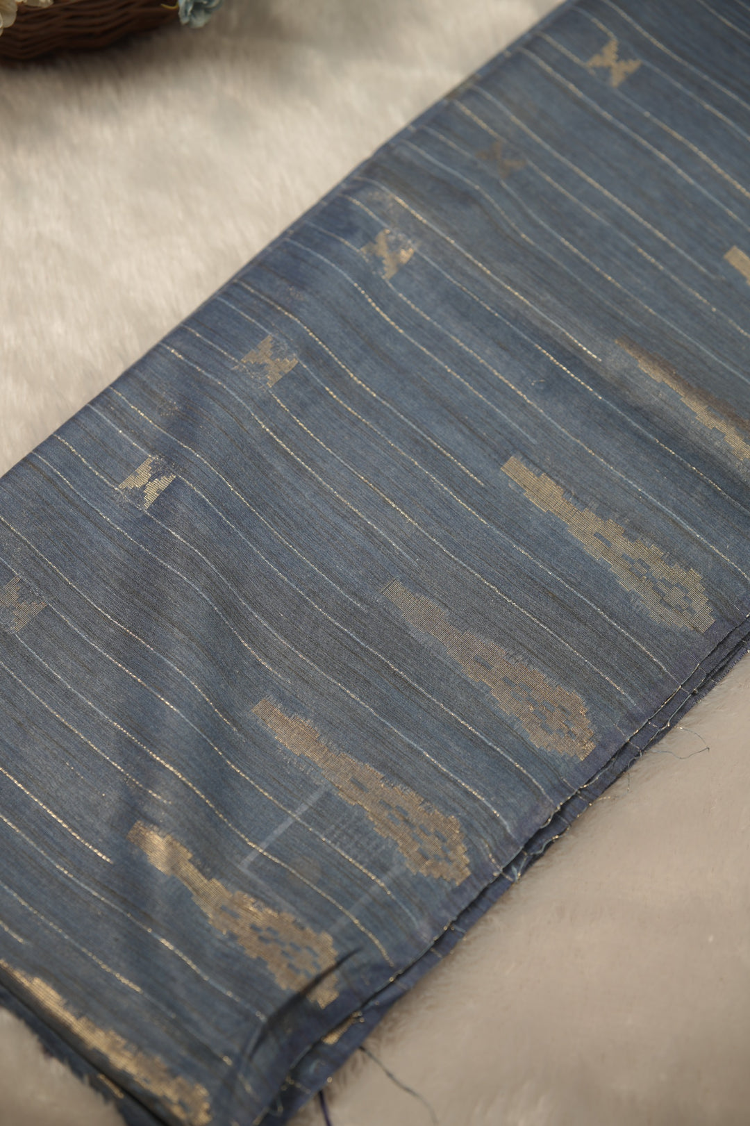 Linen Cotton Saree TSA01256