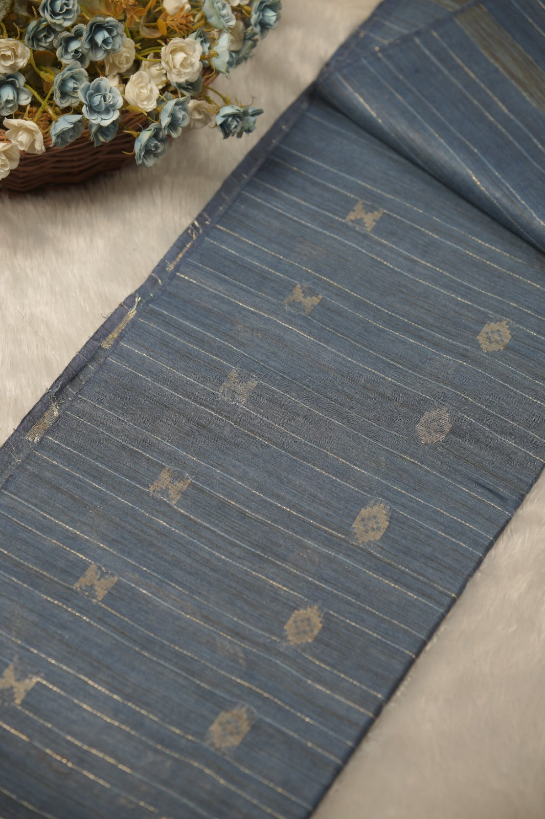 Linen Cotton Saree TSA01256