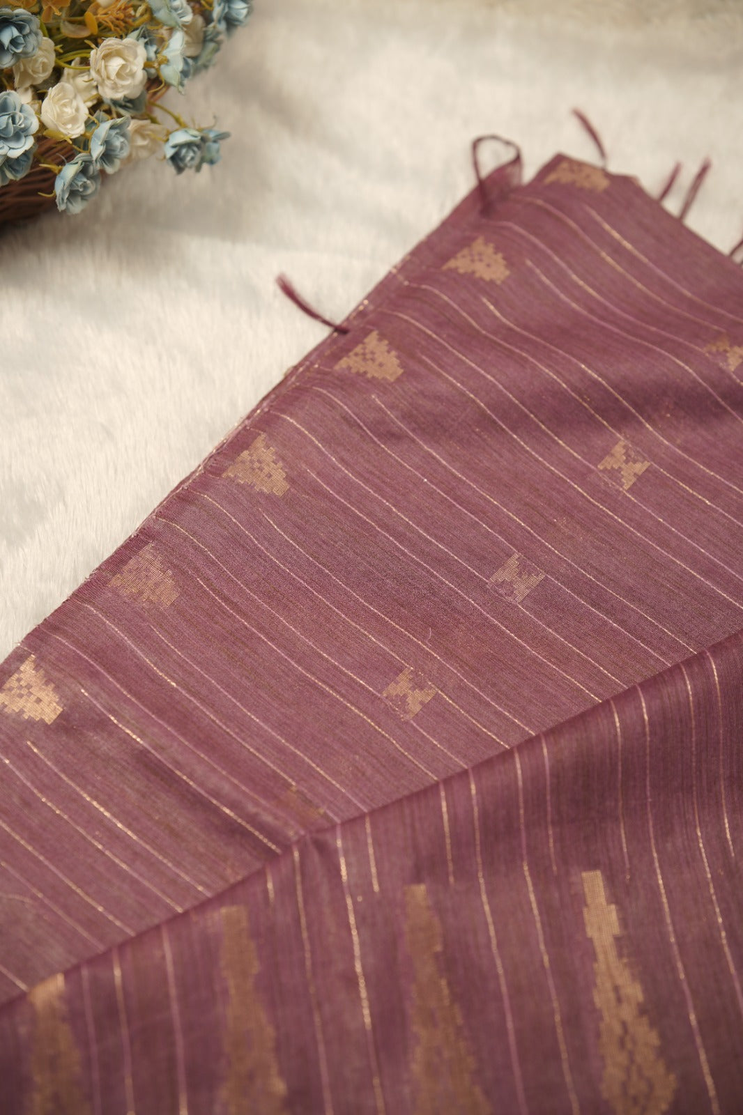 Linen Cotton Saree TSA01255