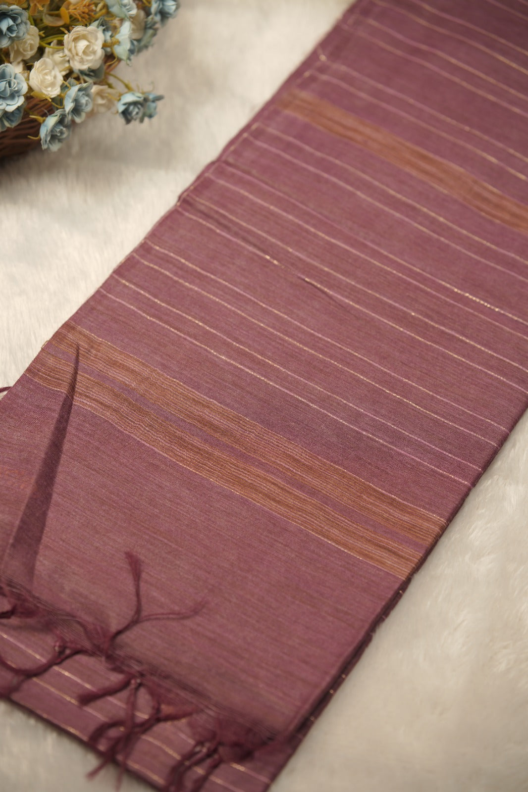 Linen Cotton Saree TSA01255