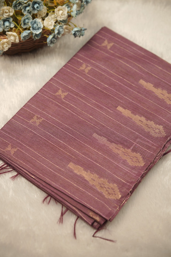 Linen Cotton Saree TSA01255