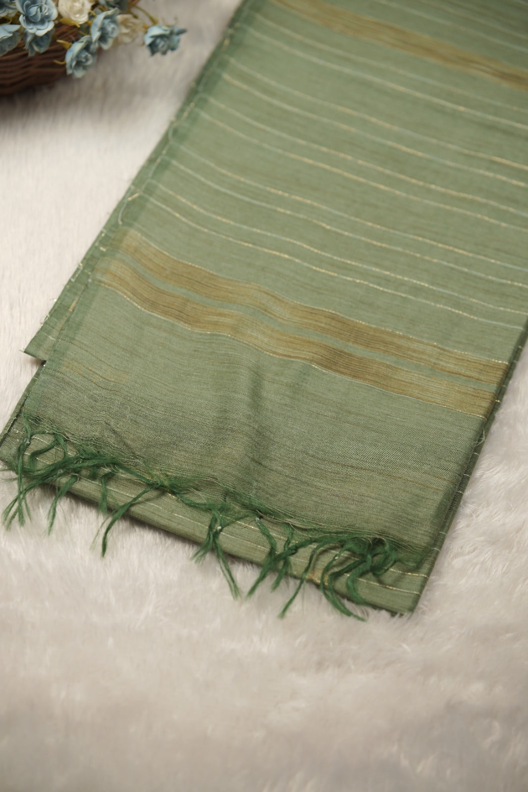 Linen Cotton Saree TSA01253