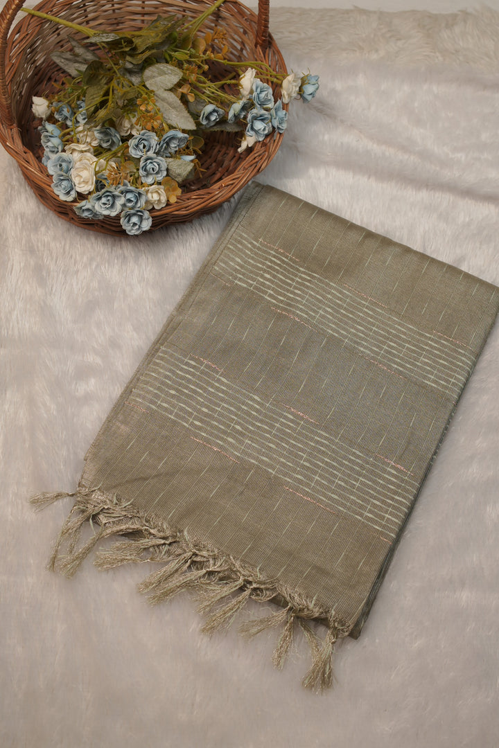 Linen Cotton Saree TSA5730